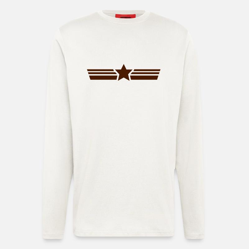 star - Langarmshirt - made by SPREAD  - OFF WHITE
