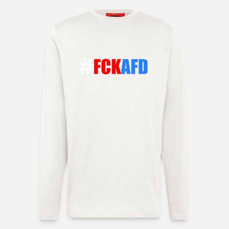 Fck afd - Langarmshirt - made by SPREAD  - OFF WHITE