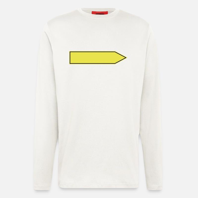 Shield banner place sign place gift redirection - Longsleeve - made by SPREAD  - OFF WHITE