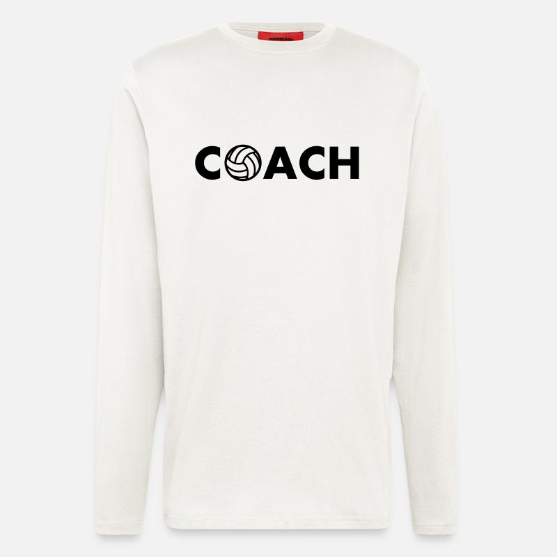 volleyball coach - Langarmshirt - made by SPREAD  - OFF WHITE