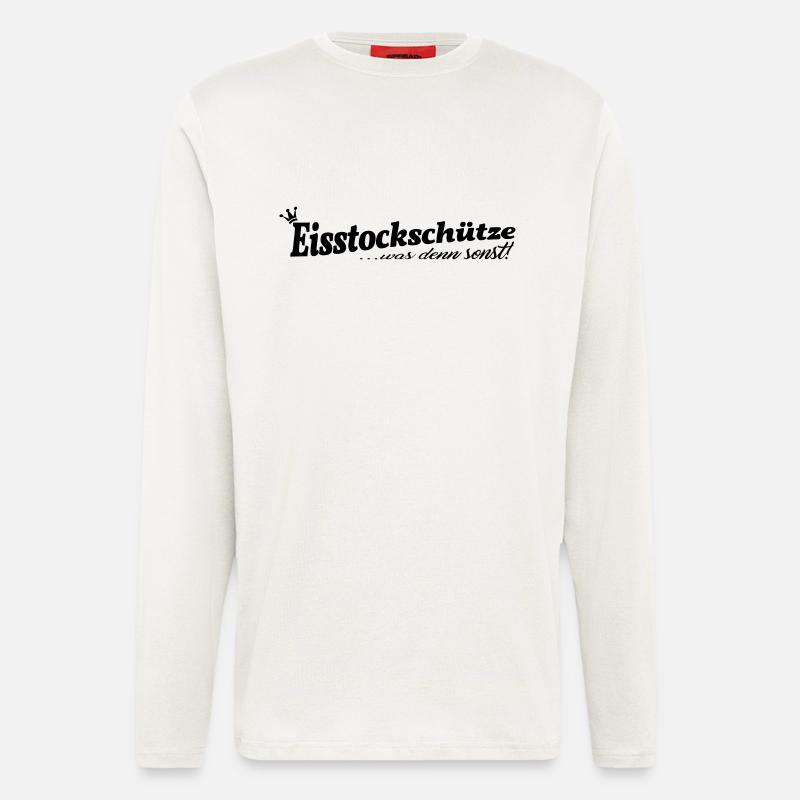 Eisstockschießen - Langarmshirt - made by SPREAD  - OFF WHITE