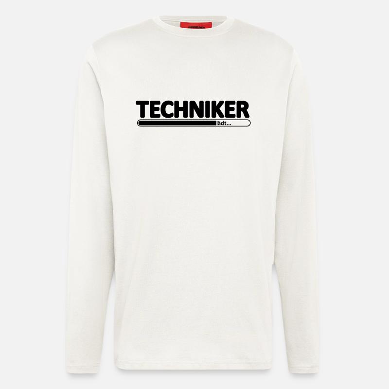 Techniker // Technikerin // Wird Techniker // lädt - Langarmshirt - made by SPREAD  - OFF WHITE