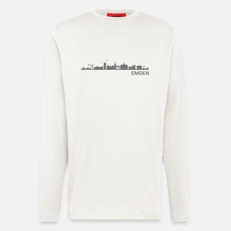 Skyline - Emden - Langarmshirt - made by SPREAD  - OFF WHITE