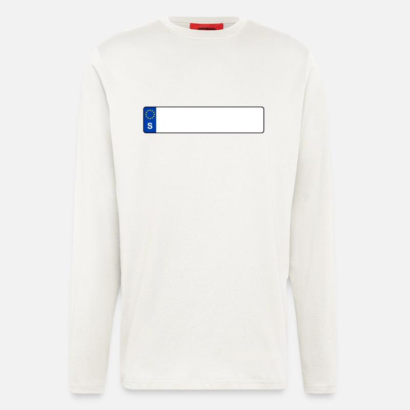 Kennzeichen S - Langarmshirt - made by SPREAD  - OFF WHITE