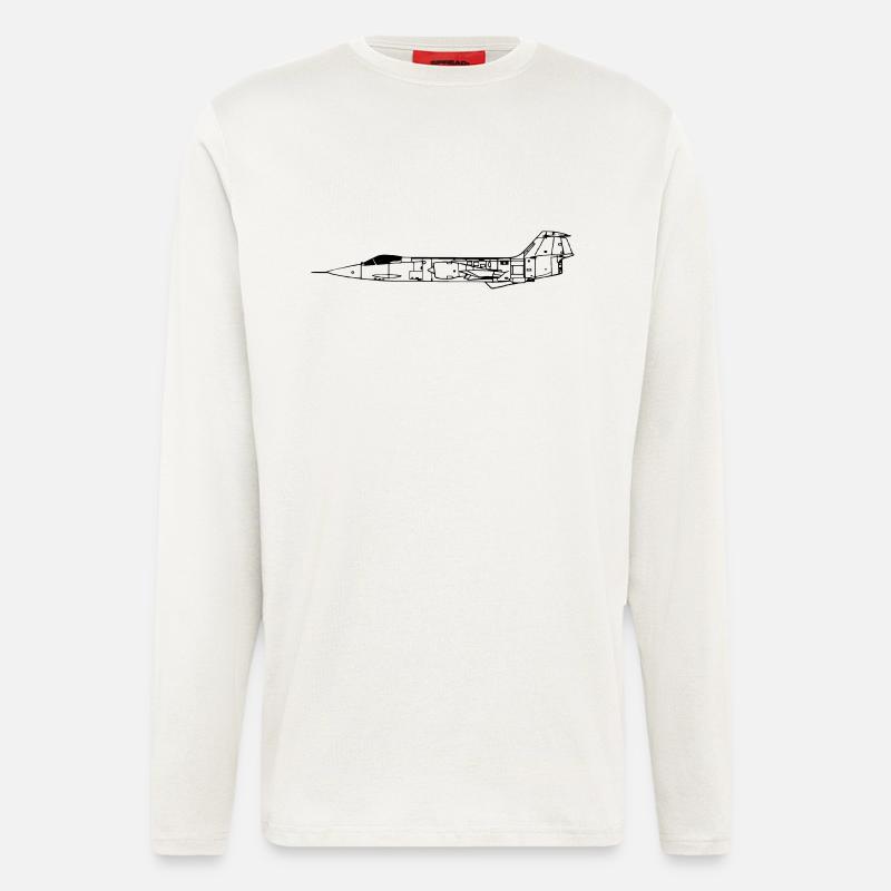 f104_vec_1 de - Langarmshirt - made by SPREAD  - OFF WHITE