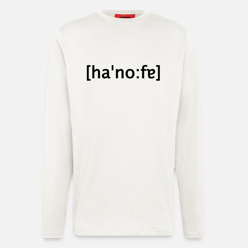 hannover lautschrift - Langarmshirt - made by SPREAD  - OFF WHITE
