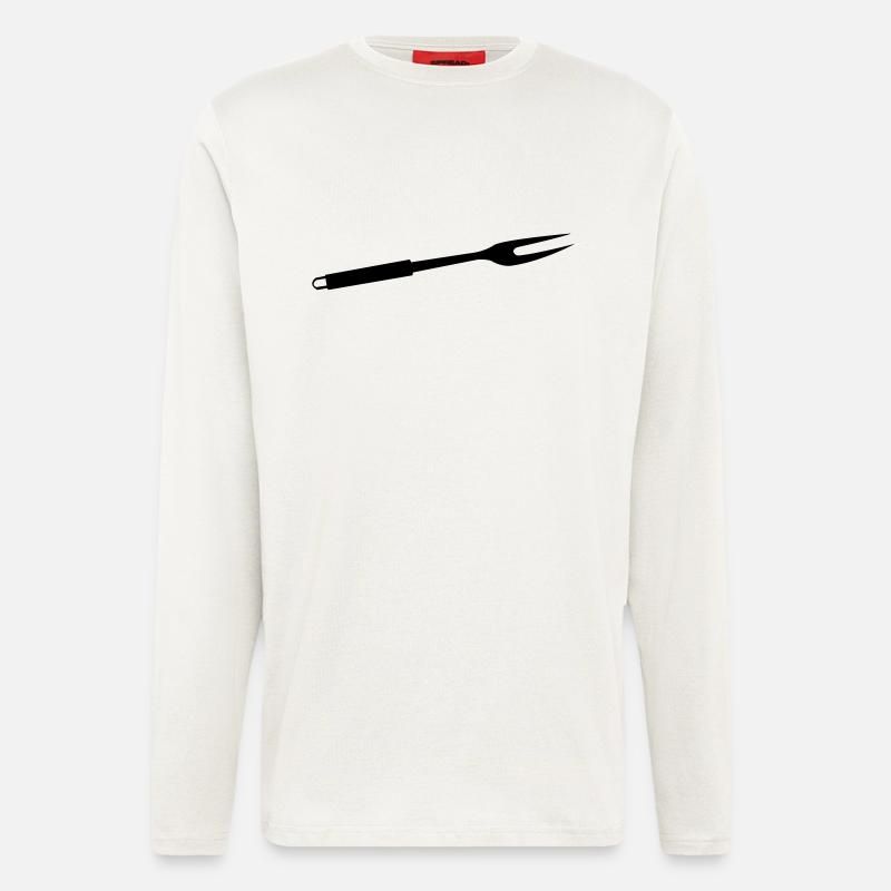 GRILL FORK Grill Tools - Longsleeve - made by SPREAD  - OFF WHITE