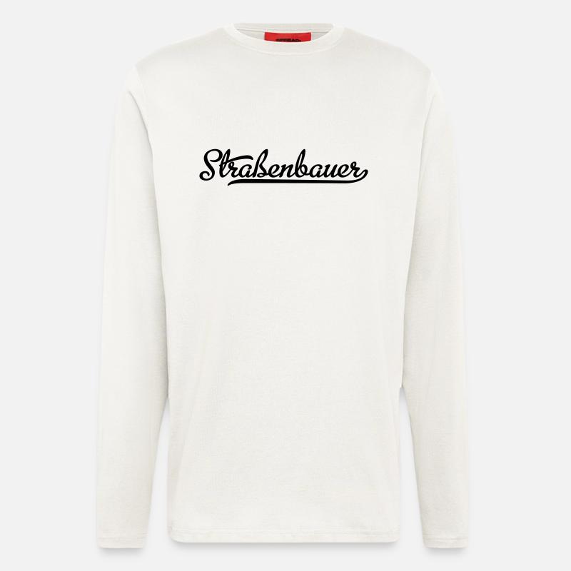 Straßenbauer - Langarmshirt - made by SPREAD  - OFF WHITE