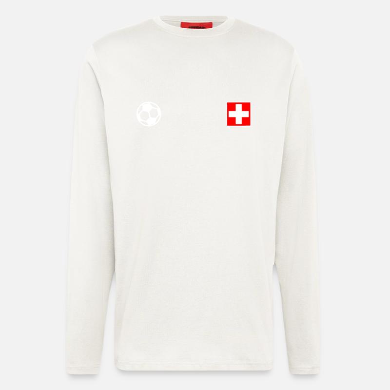Schweiz - Langarmshirt - made by SPREAD  - OFF WHITE