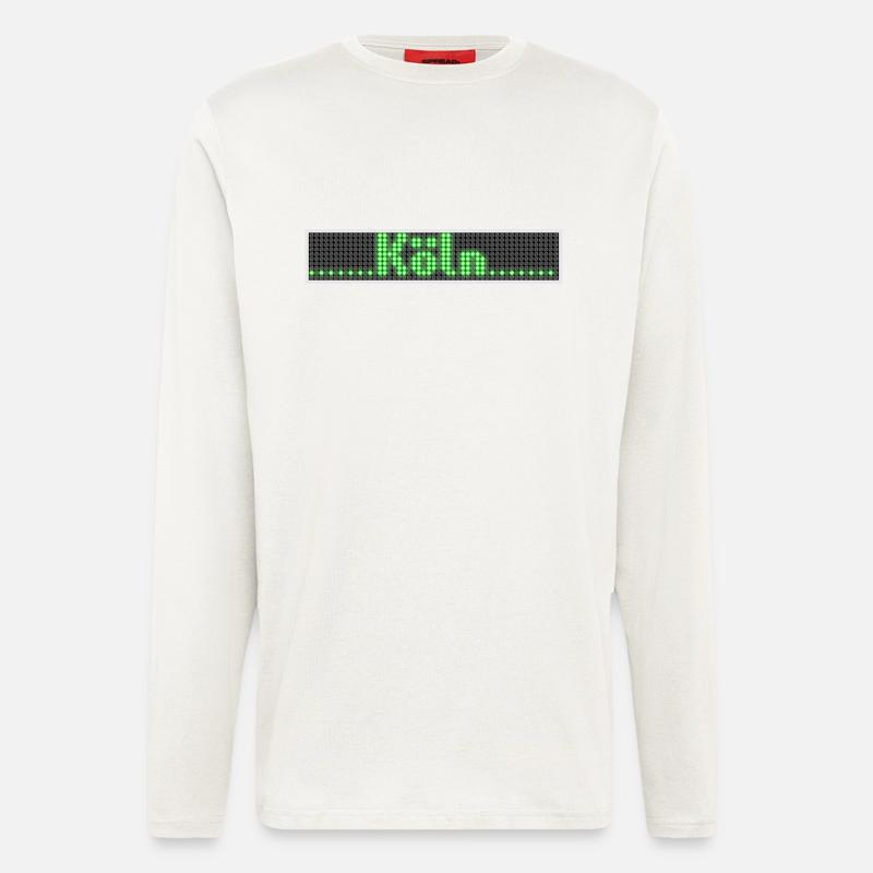 Koeln LED Display Gruen - Longsleeve - made by SPREAD  - OFF WHITE