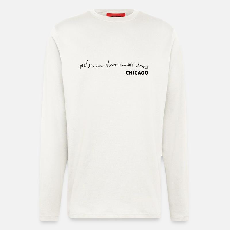 Chicago - Langarmshirt - made by SPREAD  - OFF WHITE