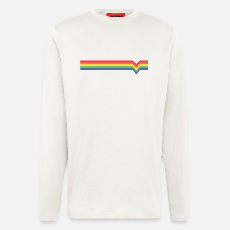 regenbogen - Langarmshirt - made by SPREAD  - OFF WHITE
