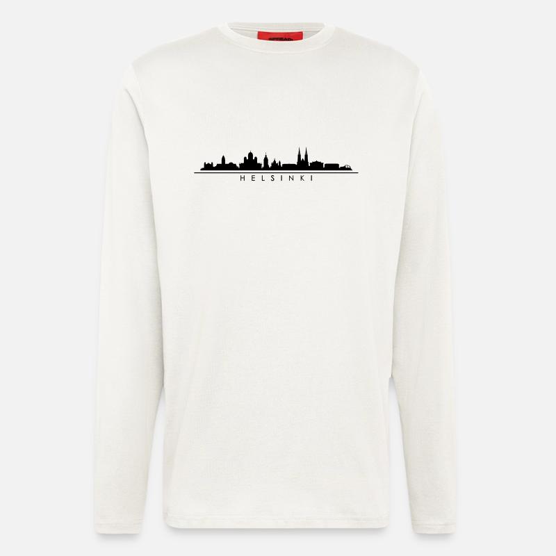 Skyline - Helsinki - Langarmshirt - made by SPREAD  - OFF WHITE