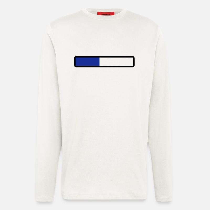 loading laden computer warten - Langarmshirt - made by SPREAD  - OFF WHITE