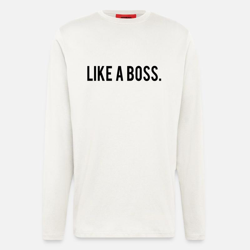 Like A Boss - Langarmshirt - made by SPREAD  - OFF WHITE