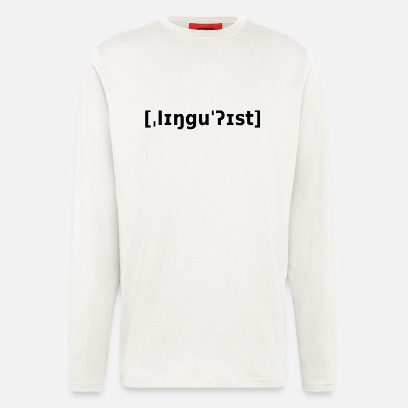 Linguist - Langarmshirt - made by SPREAD - OFF WHITE