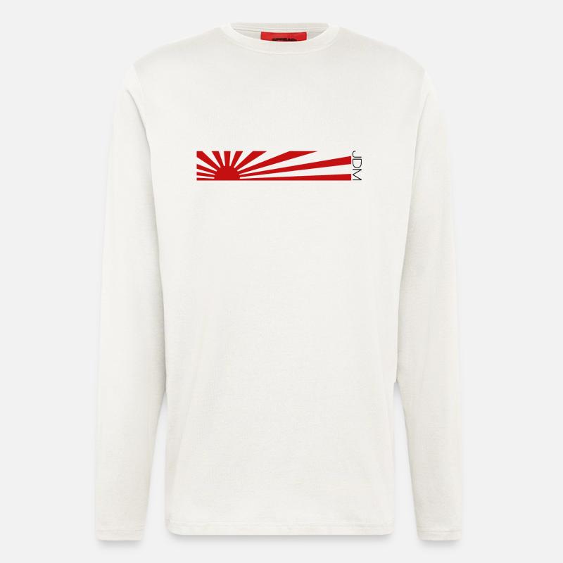 JDM-Flaggendesign - Langarmshirt - made by SPREAD  - OFF WHITE