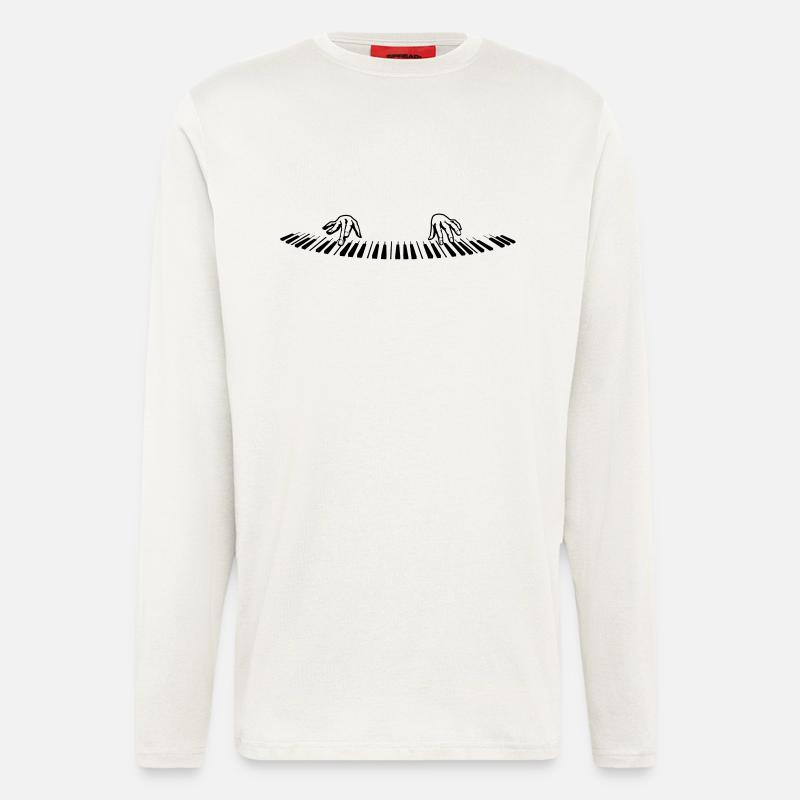 klavier finger - Longsleeve - made by SPREAD  - OFF WHITE