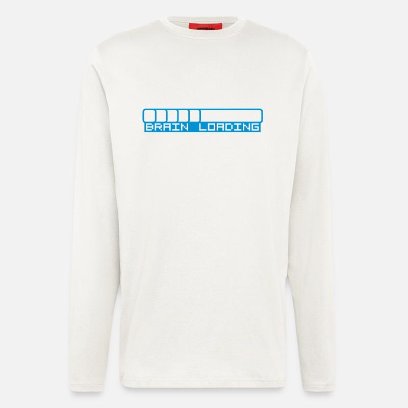 Brain Loading Bar - Longsleeve - made by SPREAD  - OFF WHITE