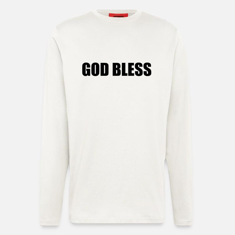 God bless - Langarmshirt - made by SPREAD  - OFF WHITE