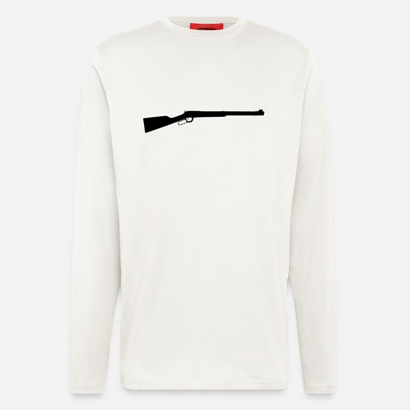 lever action rifle - Langarmshirt - made by SPREAD  - OFF WHITE