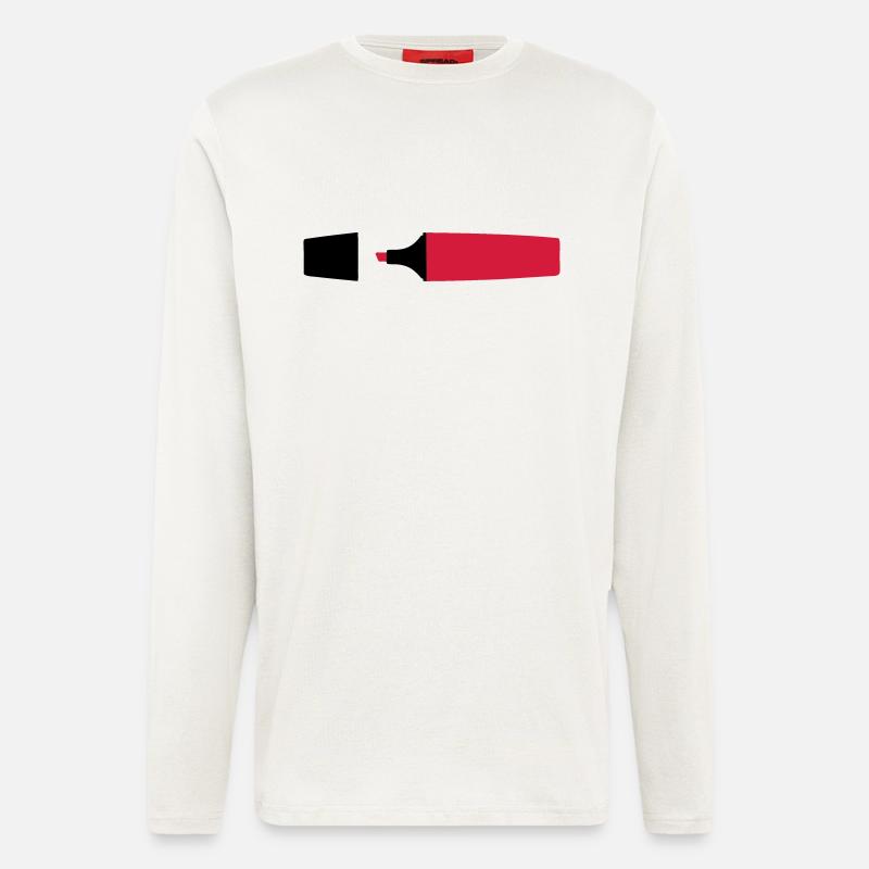 Textmarker - Langarmshirt - made by SPREAD  - OFF WHITE