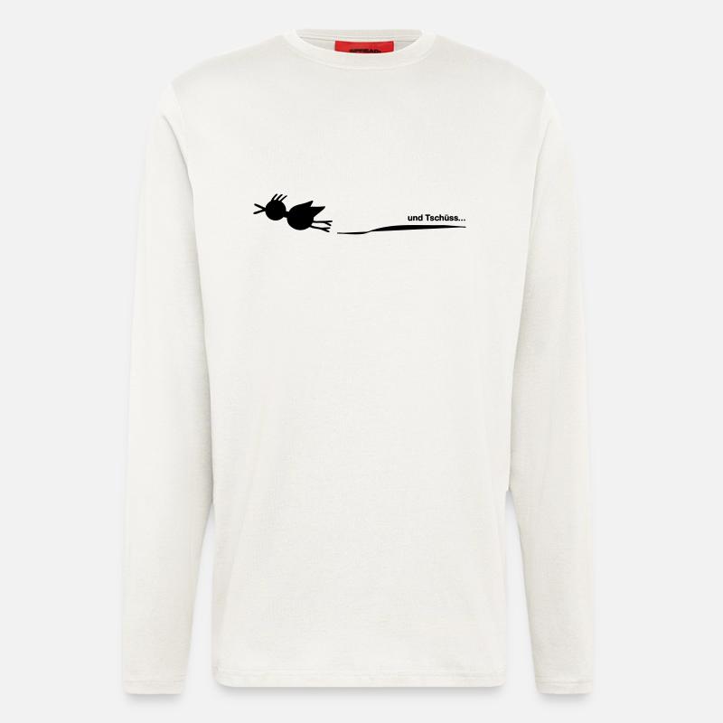 AND BYE ... - Longsleeve - made by SPREAD  - OFF WHITE
