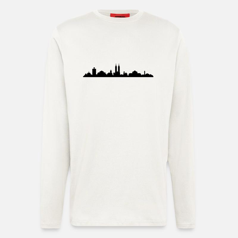 Skyline Kassel - Langarmshirt - made by SPREAD  - OFF WHITE