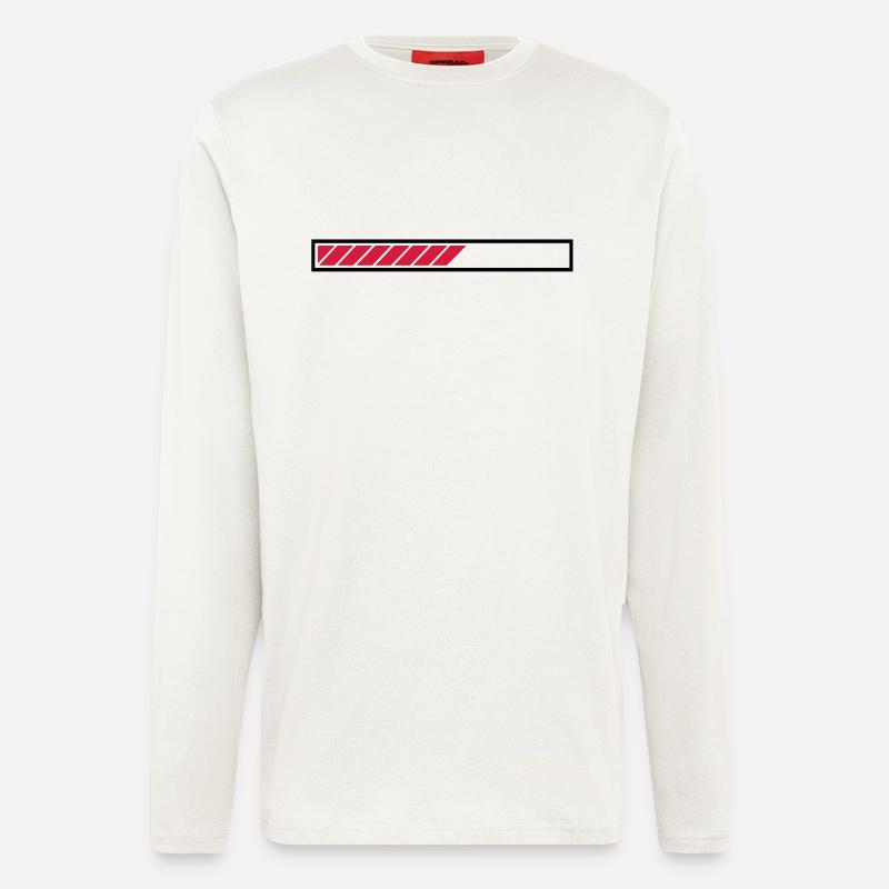 Loading loading bar bar - Longsleeve - made by SPREAD  - OFF WHITE