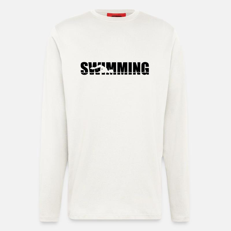 Swimming - Longsleeve - made by SPREAD  - OFF WHITE