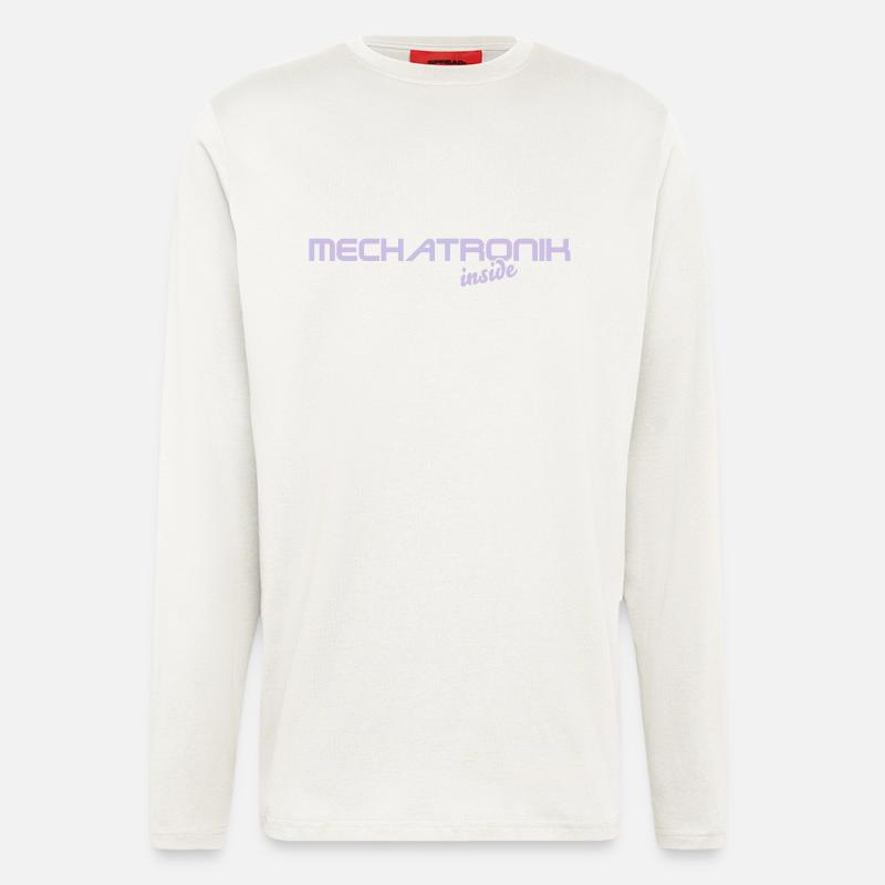 mechatronik inside 2 - Langarmshirt - made by SPREAD  - OFF WHITE