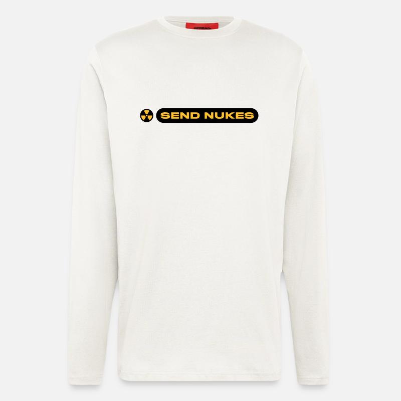 SEND NUKES - Langarmshirt - made by SPREAD  - OFF WHITE