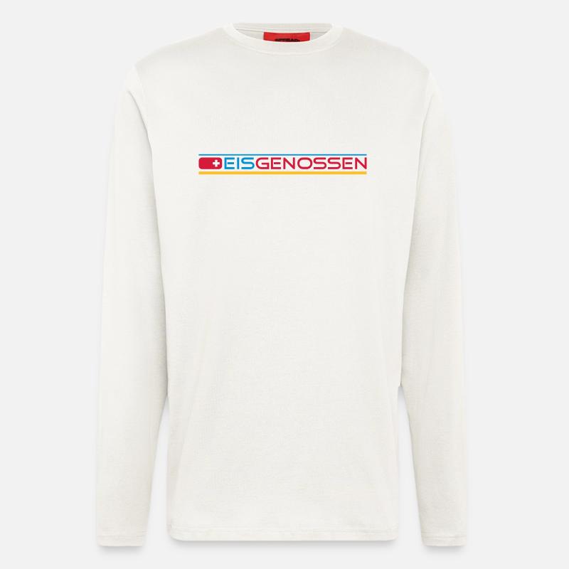 Eisgenossen Bandenwerbung - Langarmshirt - made by SPREAD  - OFF WHITE