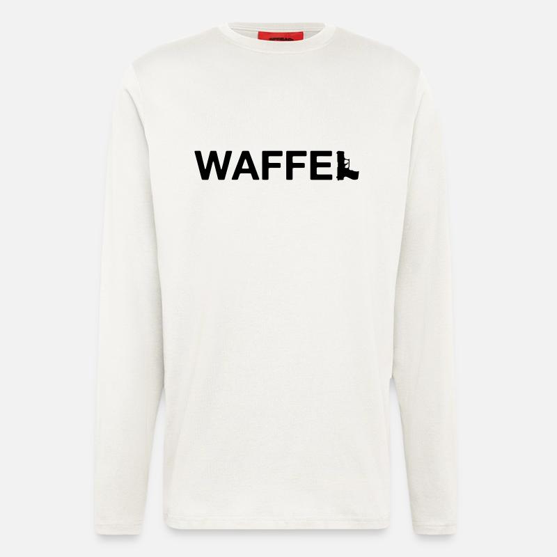 Waffel Waffe - Langarmshirt - made by SPREAD  - OFF WHITE