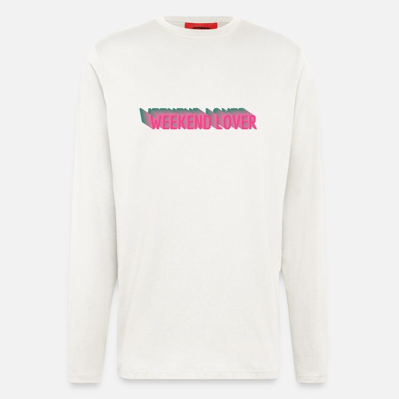 Weekend Lover - Langarmshirt - made by SPREAD - OFF WHITE