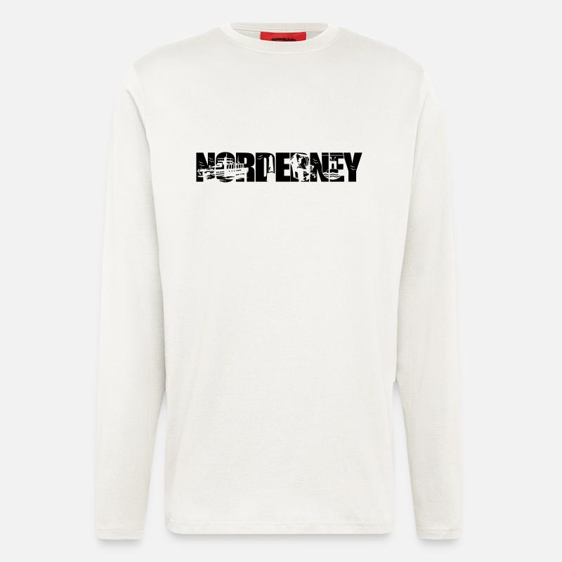 Norderney Skyline - Langarmshirt - made by SPREAD  - OFF WHITE
