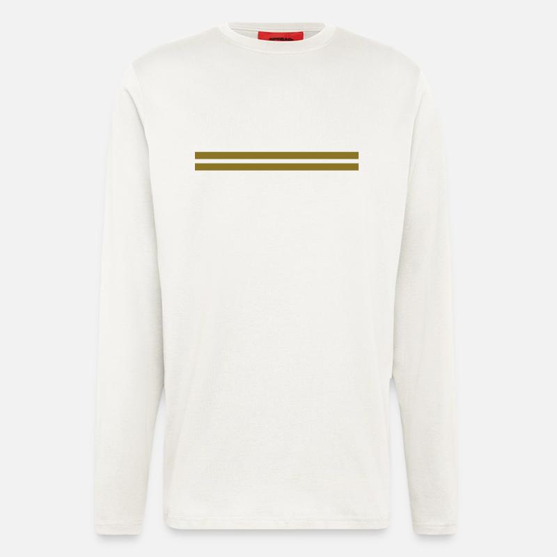 line - Manches longues bio décontracté fabriqué en UE - OFF WHITE