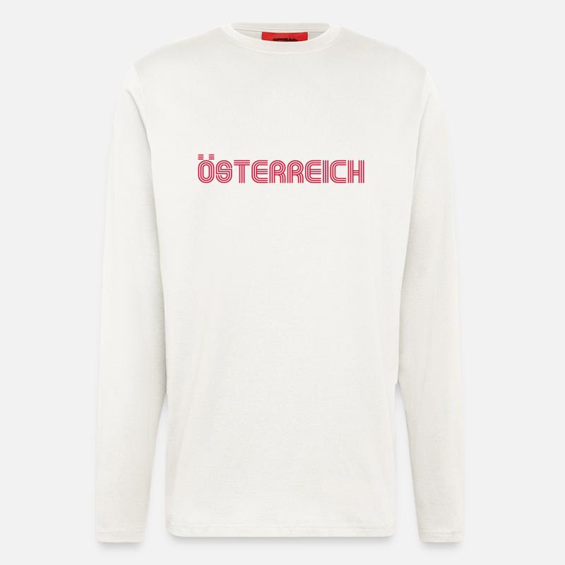 Austria 70s font Lounge - Longsleeve - made by SPREAD - OFF WHITE
