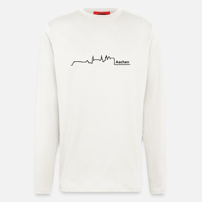 aachen skyline - Langarmshirt - made by SPREAD  - OFF WHITE