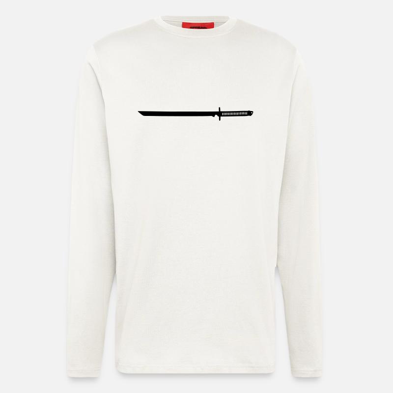 Ninja Sword - Langarmshirt - made by SPREAD  - OFF WHITE