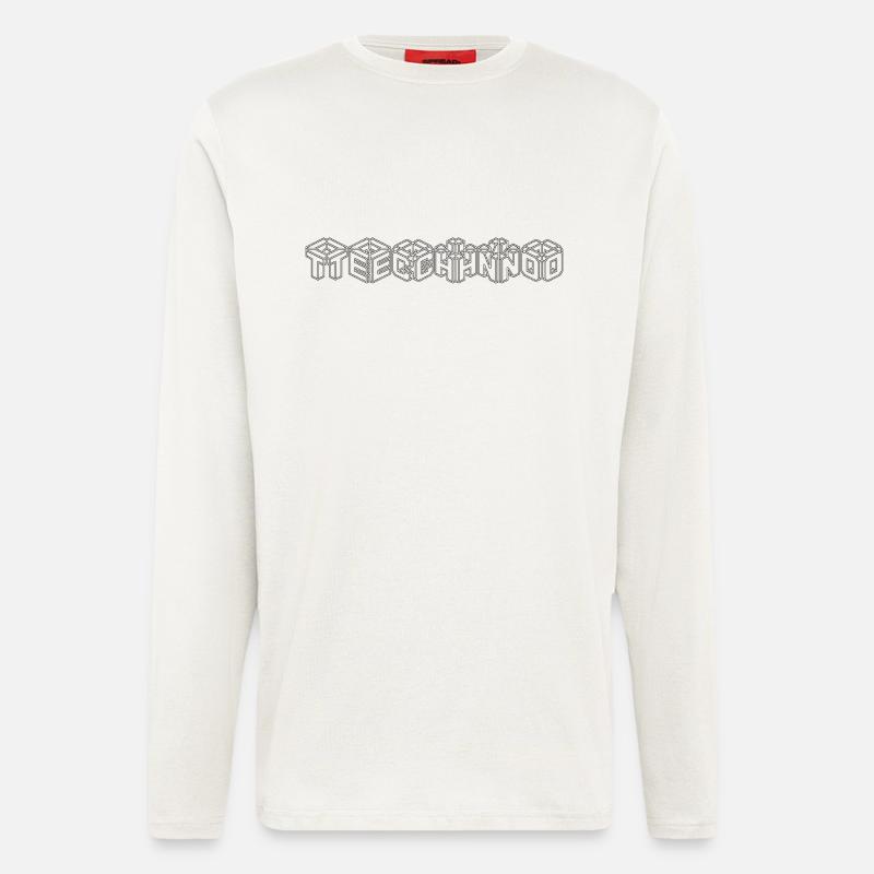 techno1 - Longsleeve - made by SPREAD  - OFF WHITE