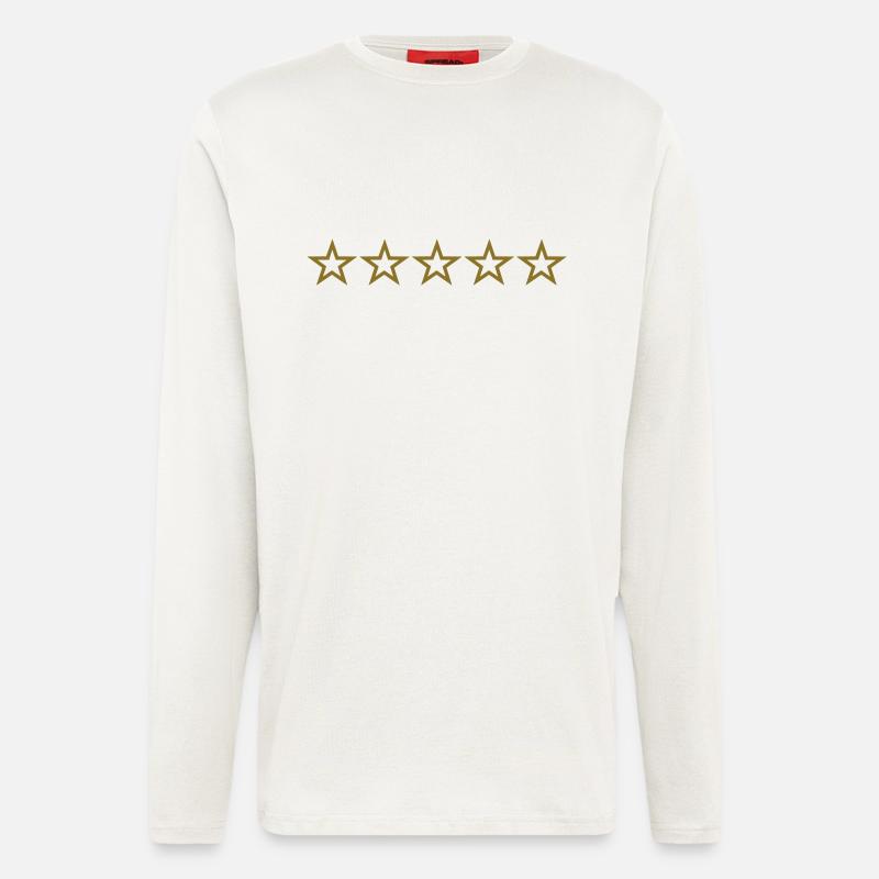 Sterne - Langarmshirt - made by SPREAD - OFF WHITE