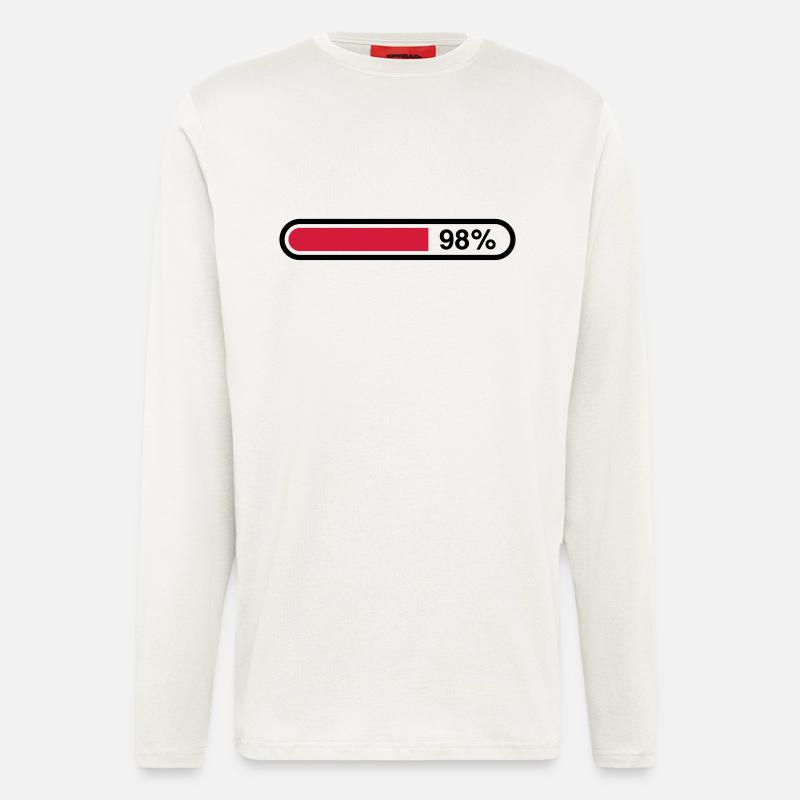 loading_bar__1f2 - Langarmshirt - made by SPREAD  - OFF WHITE
