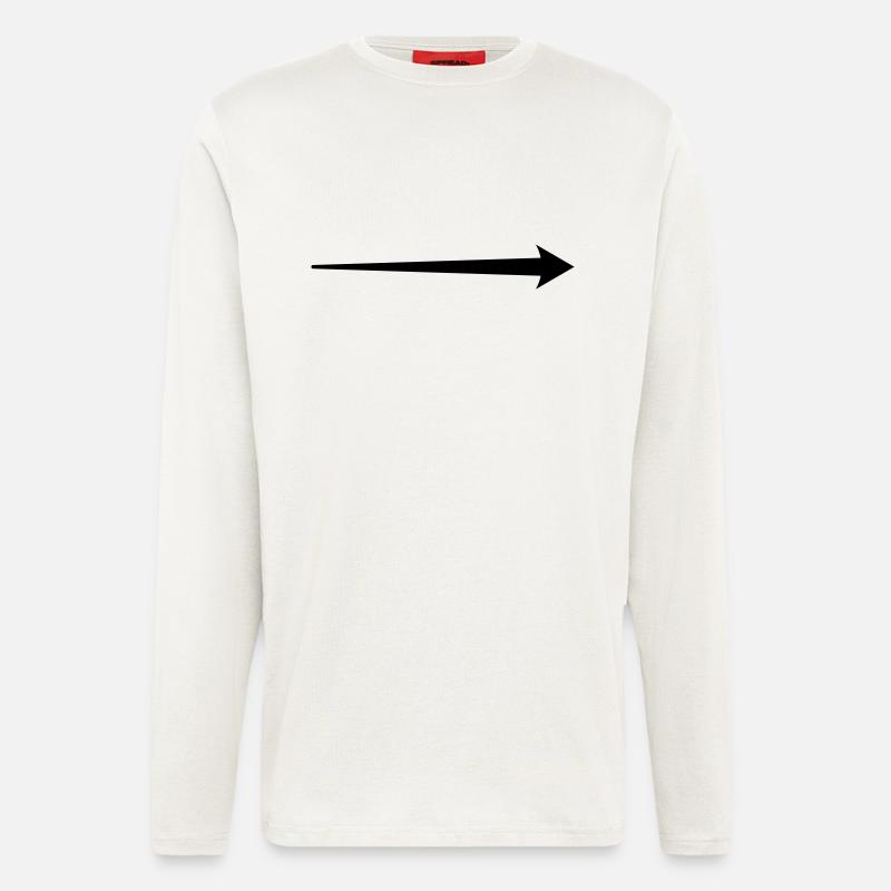 Arrow motif - Longsleeve - made by SPREAD  - OFF WHITE