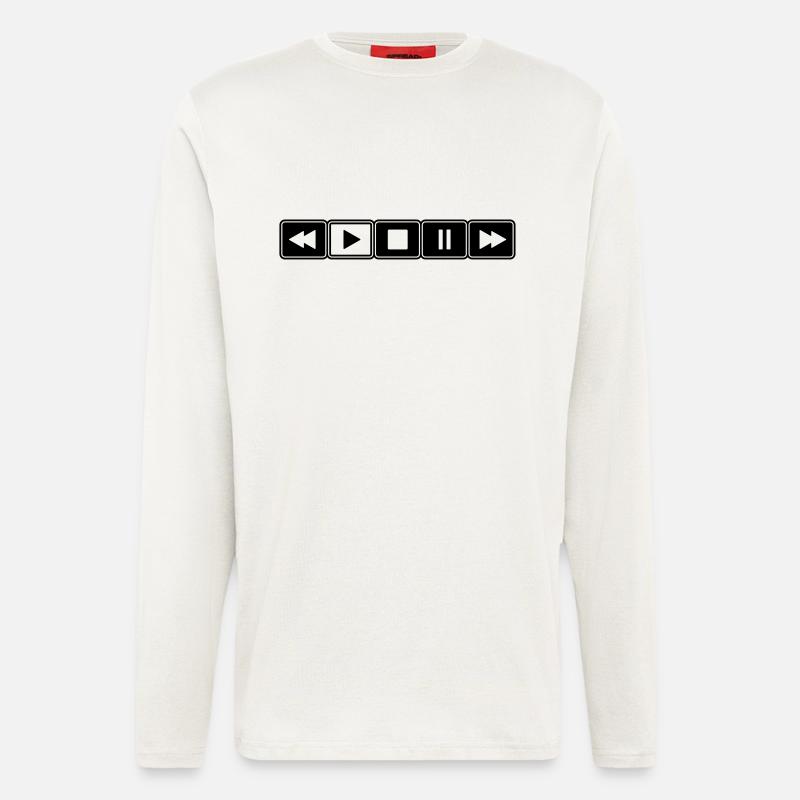 Music Player - Langarmshirt - made by SPREAD - OFF WHITE