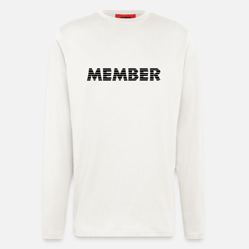 member - Langarmshirt - made by SPREAD  - OFF WHITE