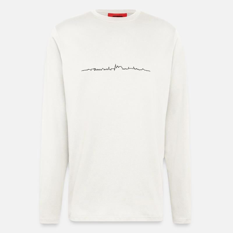 Skyline Aachen - Langarmshirt - made by SPREAD - OFF WHITE