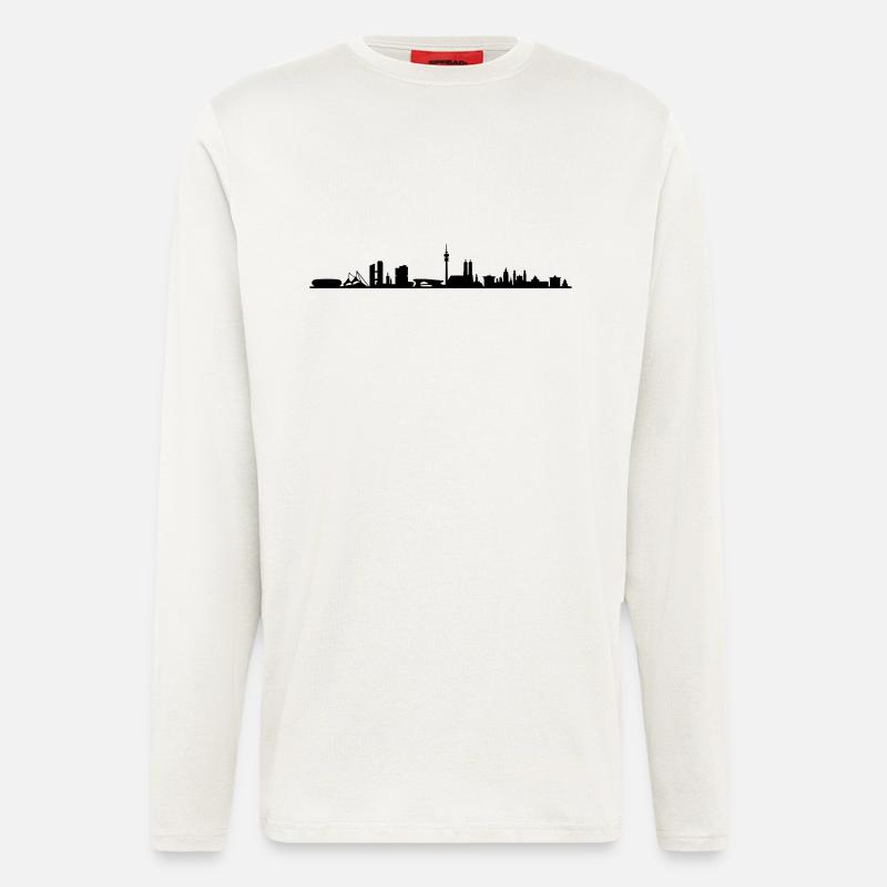 Skyline - München - Langarmshirt - made by SPREAD  - OFF WHITE