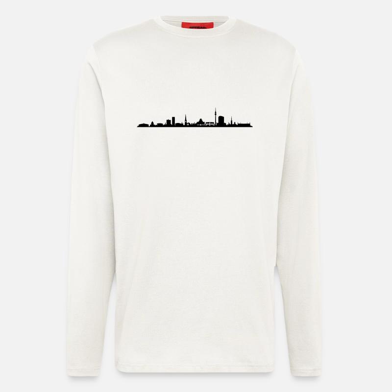 Skyline - Dortmund - Langarmshirt - made by SPREAD  - OFF WHITE