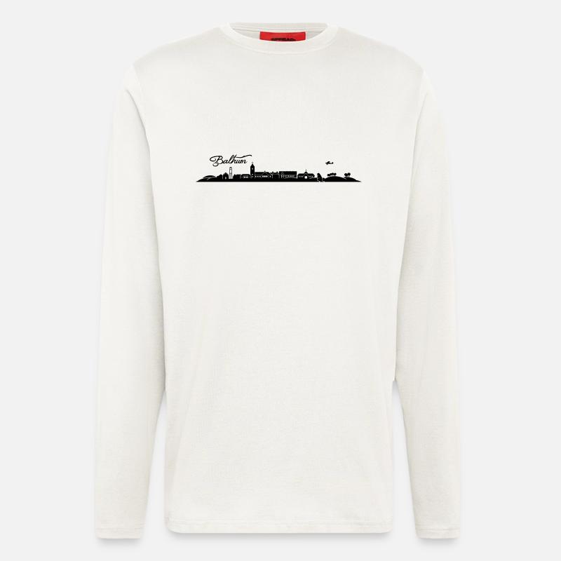 Baltrumer Skyline - Langarmshirt - made by SPREAD  - OFF WHITE